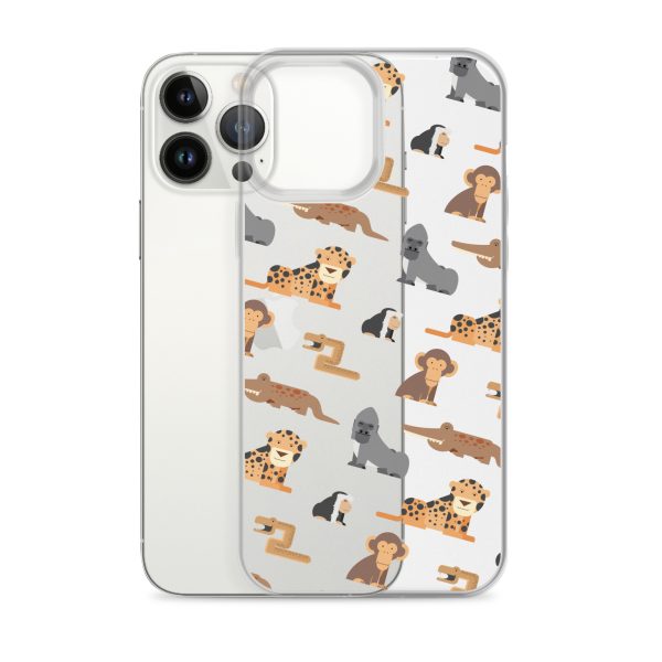 African Jungle Animals iPhone Clear Case