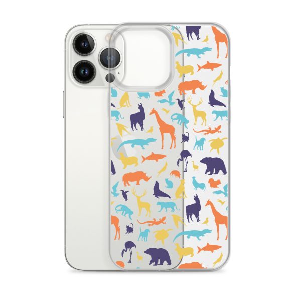 Animal Silhouette iPhone Clear Case