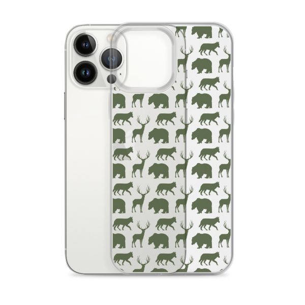 Animals Silhouette iPhone Clear Case