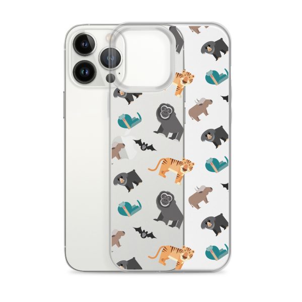Asian Jungle Animals iPhone Clear Case