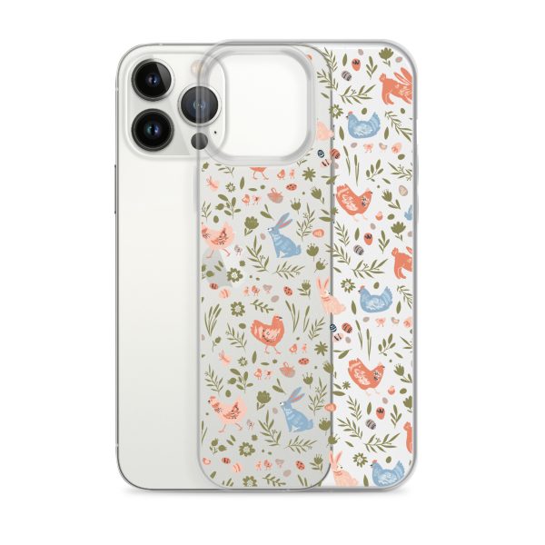 Bunnies and Hens Easter iPhone Clear Case