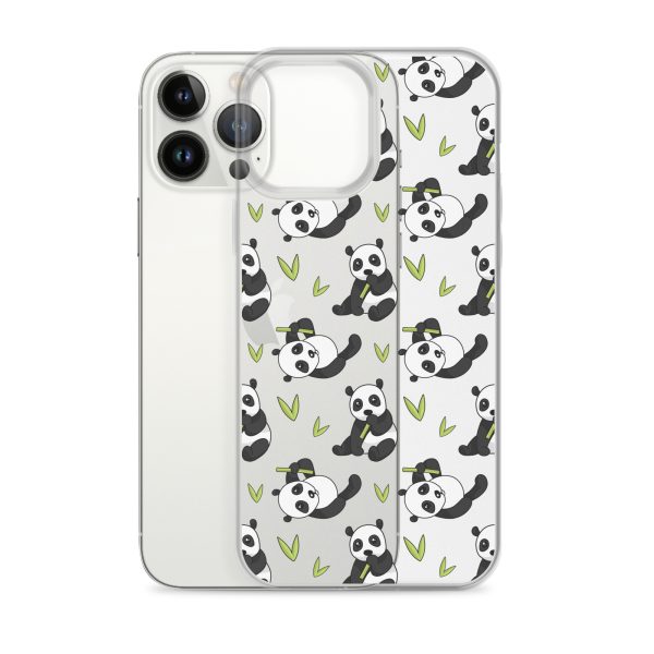 Cute Panda Bear iPhone Clear Case