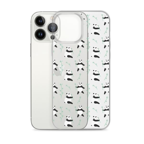 Cute Panda iPhone Clear Case