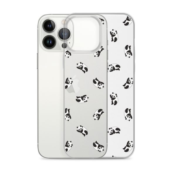 Cute Pandas iPhone Clear Case