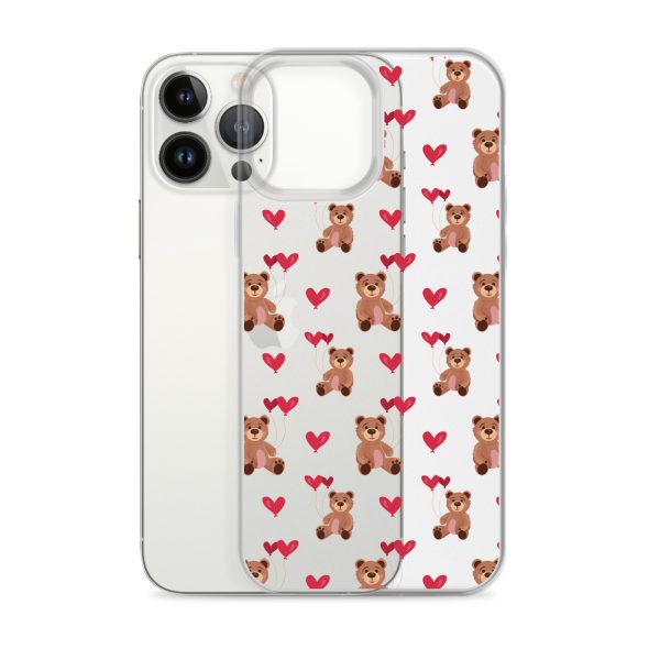 Cute Teddy Bear iPhone Clear Case