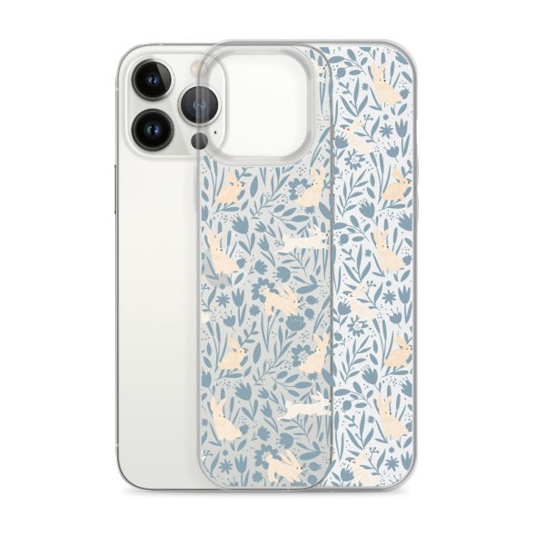 Easter Hopping Bunnies iPhone Clear Case