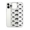 Monkey Silhouette iPhone Clear Case