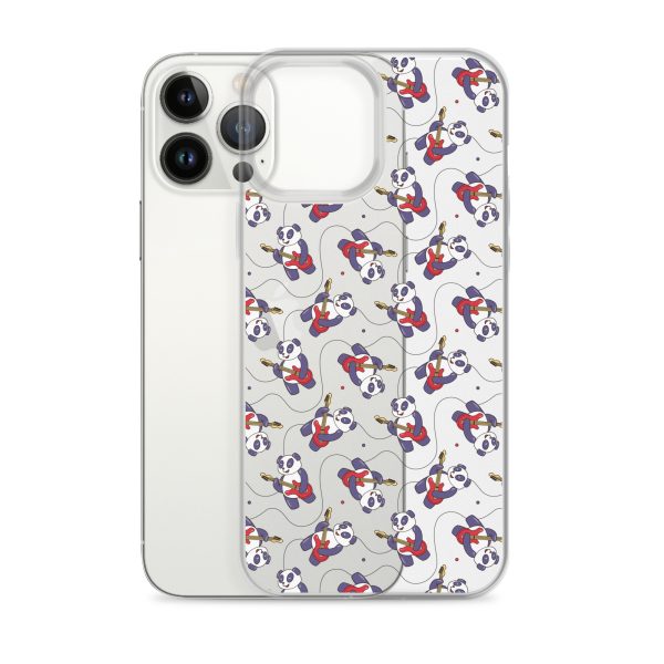 Panda Guitarist iPhone Clear Case