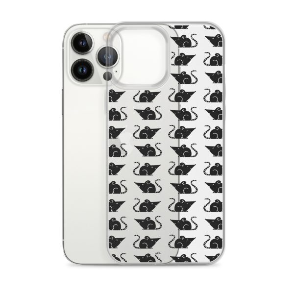 Rat Silhouette iPhone Clear Case