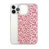 Leopard Heart Print iPhone Clear Case