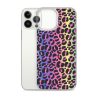 Neon Leopard iPhone Clear Case