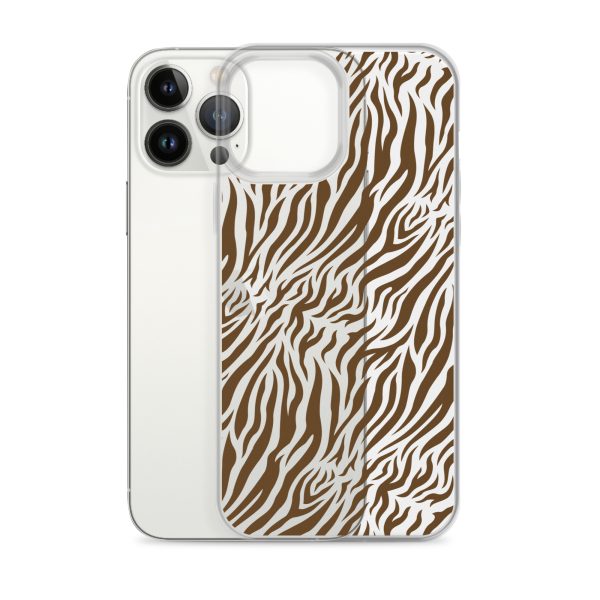 Tiger Print iPhone Clear Case