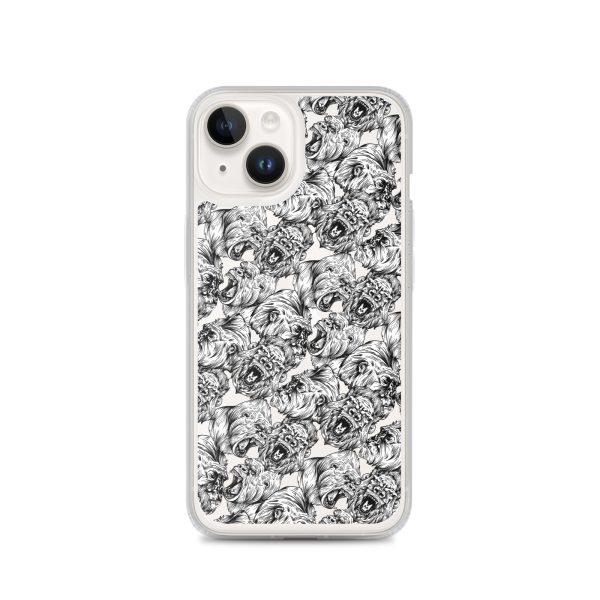 Angry Gorillas iPhone Clear Case