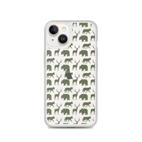 Animals Silhouette iPhone Clear Case