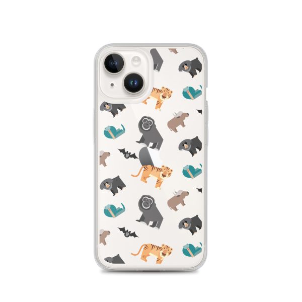 Asian Jungle Animals iPhone Clear Case