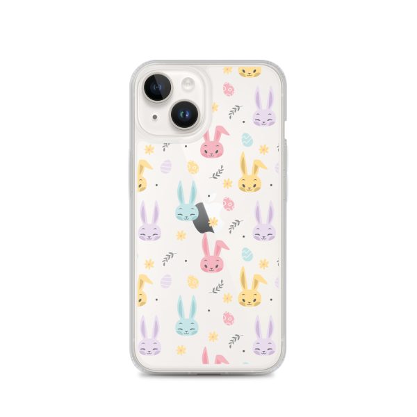 Colorful Bunnies Easter iPhone Clear Case