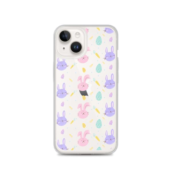 Cute Easter Bunnies iPhone Clear Case