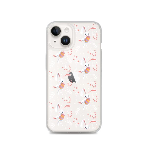 Cute Easter Rabbit iPhone Clear Case