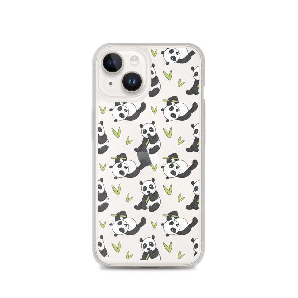 Cute Panda Bear iPhone Clear Case