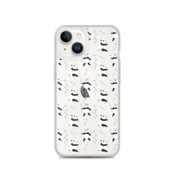 Cute Panda iPhone Clear Case