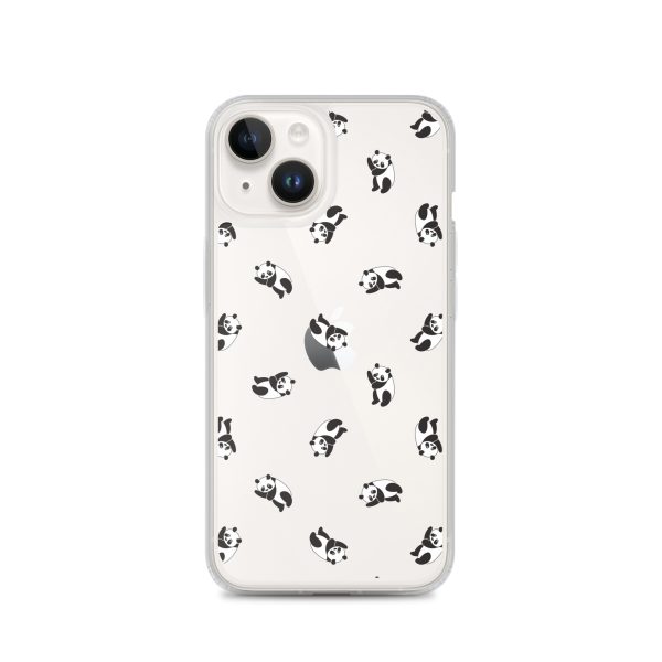 Cute Pandas iPhone Clear Case