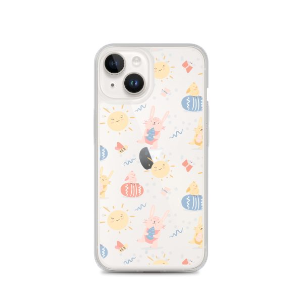 Easter Egg and Bunnies iPhone Clear Case