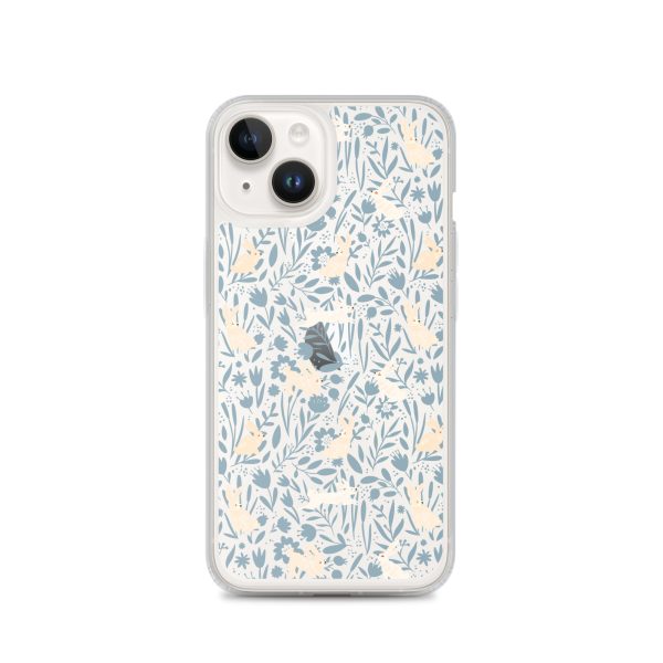 Easter Hopping Bunnies iPhone Clear Case