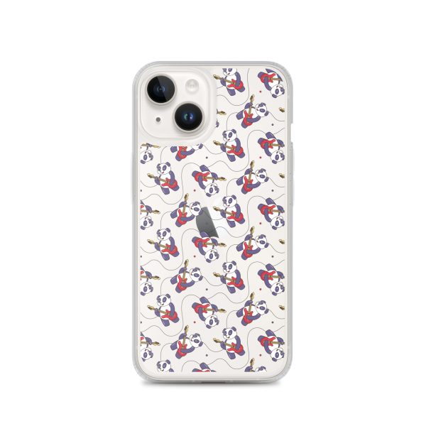 Panda Guitarist iPhone Clear Case