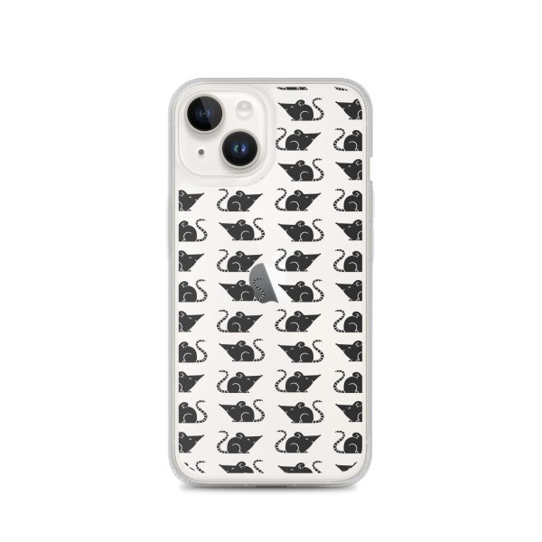 Rat Silhouette iPhone Clear Case