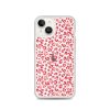 Leopard Heart Print iPhone Clear Case