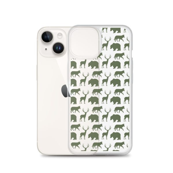 Animals Silhouette iPhone Clear Case