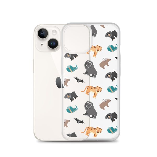 Asian Jungle Animals iPhone Clear Case