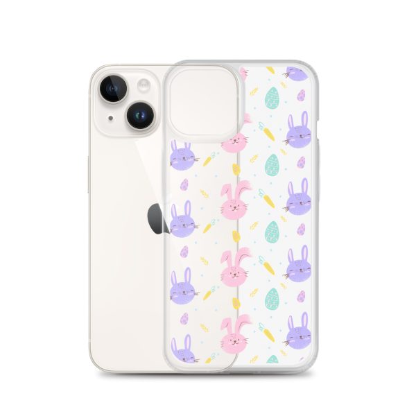Cute Easter Bunnies iPhone Clear Case