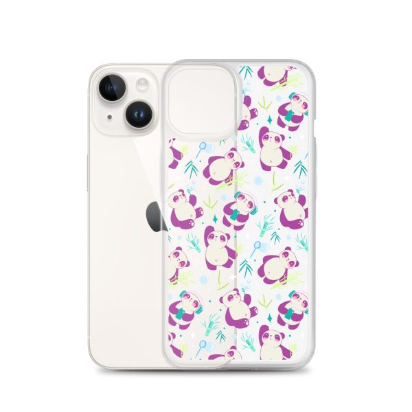 Cute Panda Bamboo iPhone Clear Case