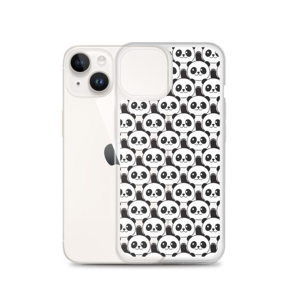 Cute Panda Bears iPhone Clear Case