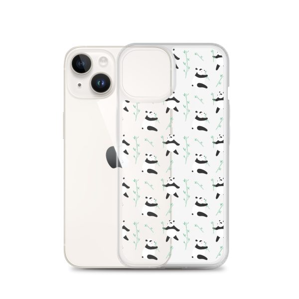 Cute Panda iPhone Clear Case