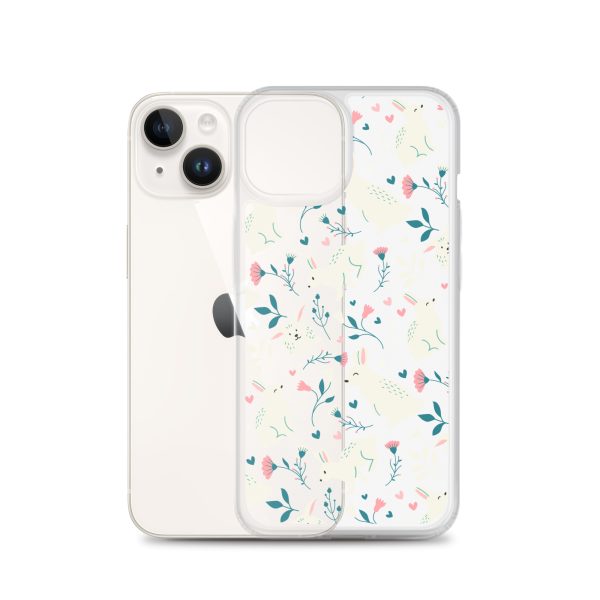 Easter Cute Rabbits iPhone Clear Case