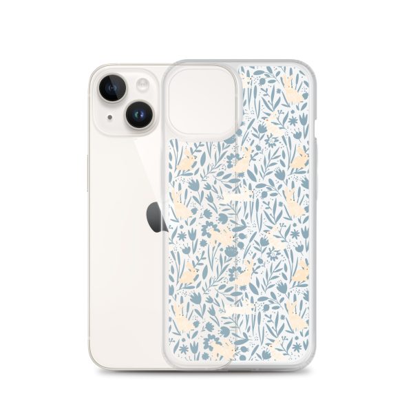 Easter Hopping Bunnies iPhone Clear Case
