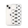Monkey Silhouette iPhone Clear Case