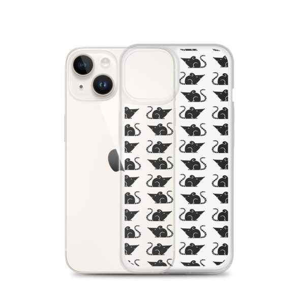 Rat Silhouette iPhone Clear Case