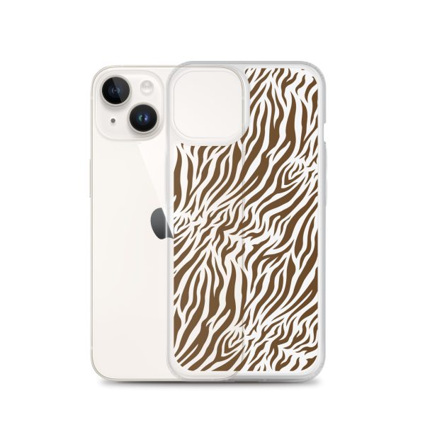 Tiger Print iPhone Clear Case