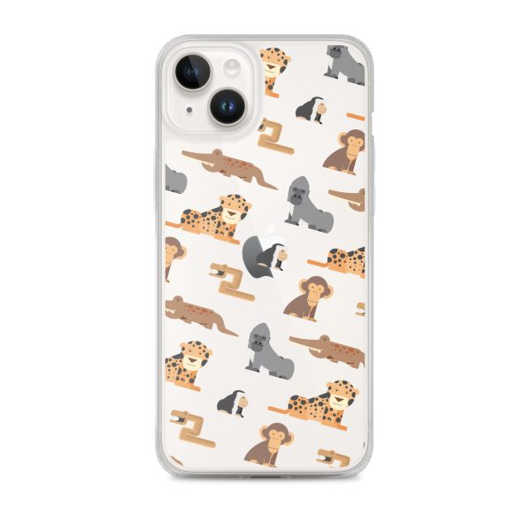 African Jungle Animals iPhone Clear Case