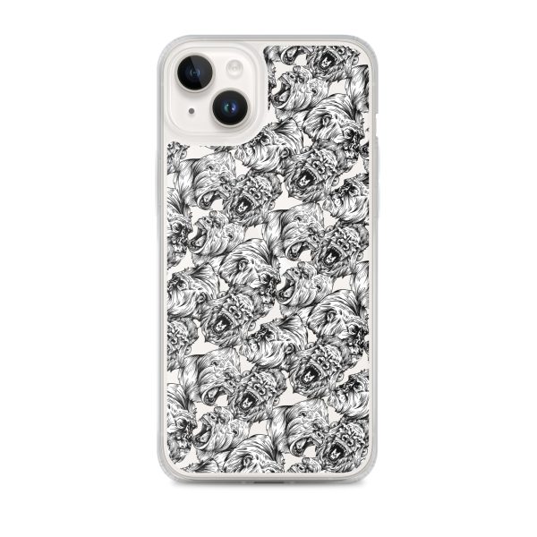 Angry Gorillas iPhone Clear Case