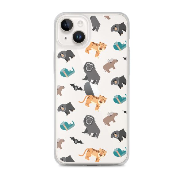 Asian Jungle Animals iPhone Clear Case