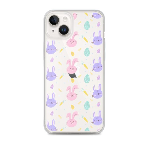 Cute Easter Bunnies iPhone Clear Case