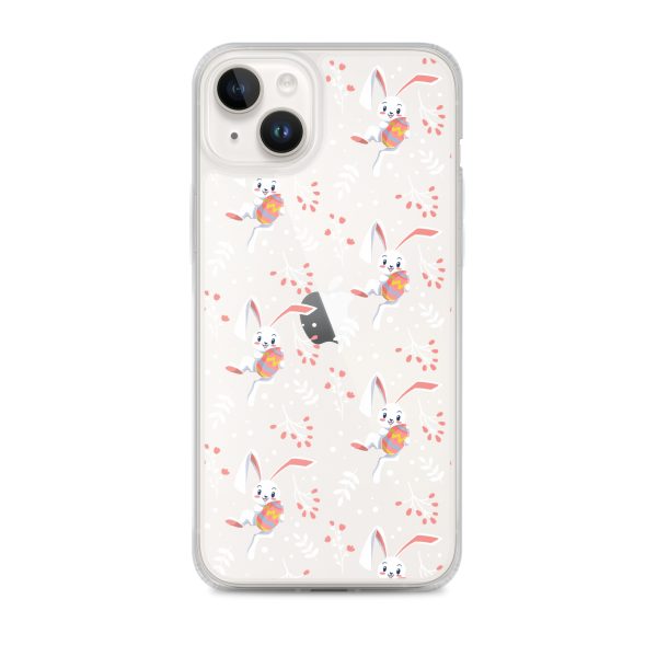 Cute Easter Rabbit iPhone Clear Case