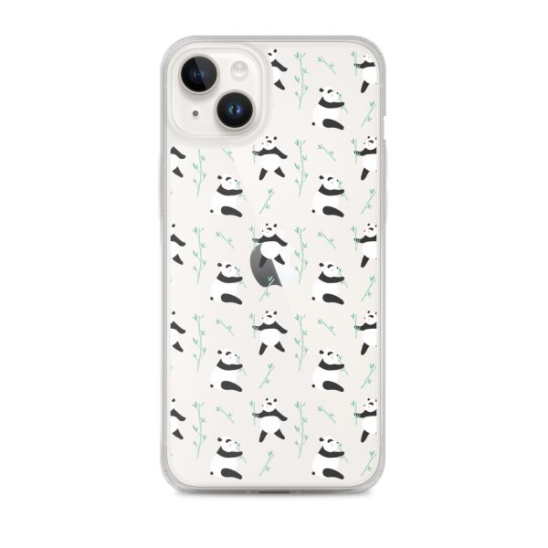Cute Panda iPhone Clear Case