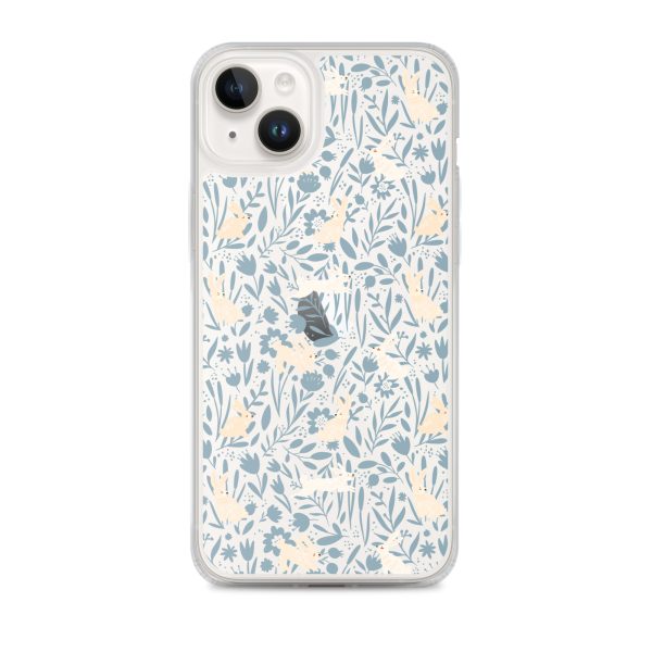 Easter Hopping Bunnies iPhone Clear Case