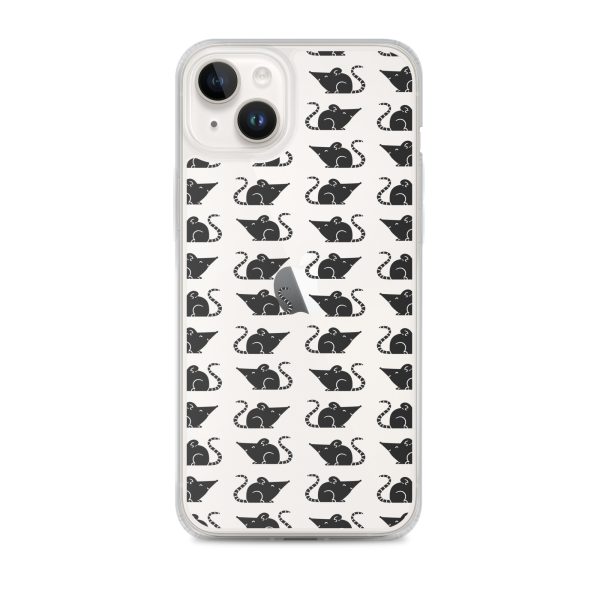 Rat Silhouette iPhone Clear Case