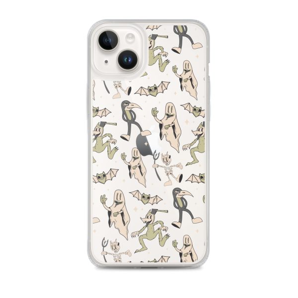 Spooky Vintage Halloween iPhone Clear Case